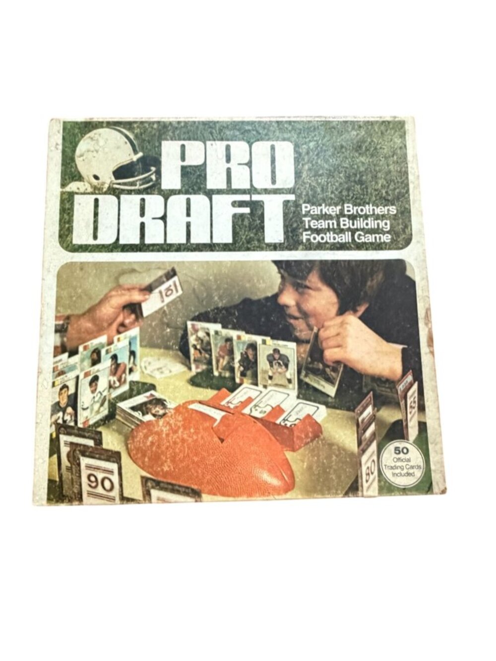 Vintage 1974 Pro Draft football board game by Parker Brothers-Used
